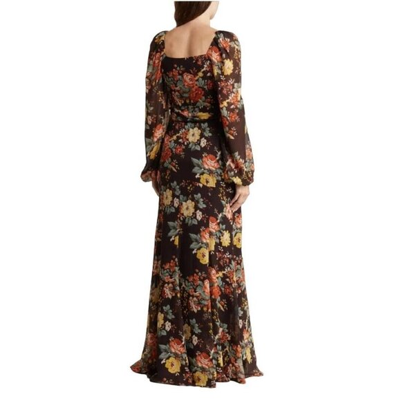 Veronica Beard Avani Floral Silk Maxi Dress NWT - Size 0 - Picture 4 of 8